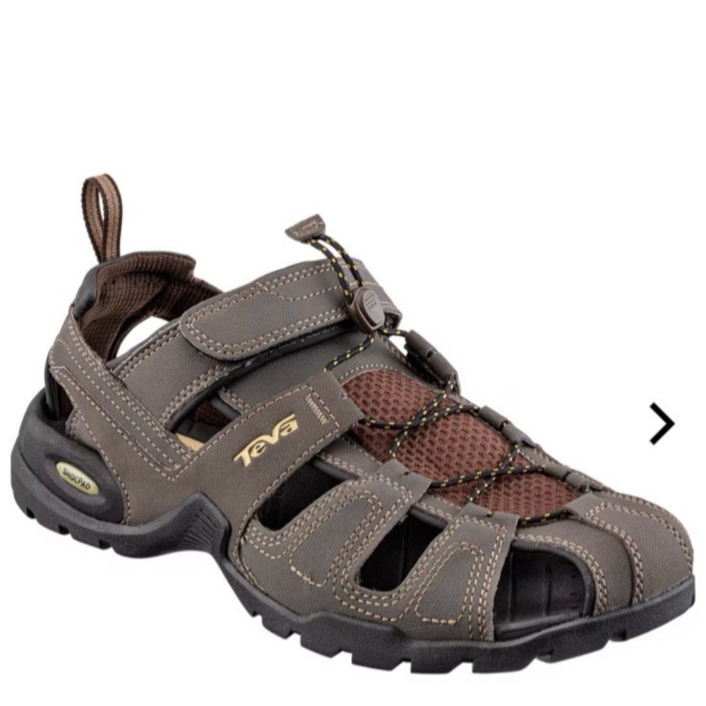 Teva Men's Forebay Turkish Coffee Brown Outdoor Hiking Sandals US 7 UK 6